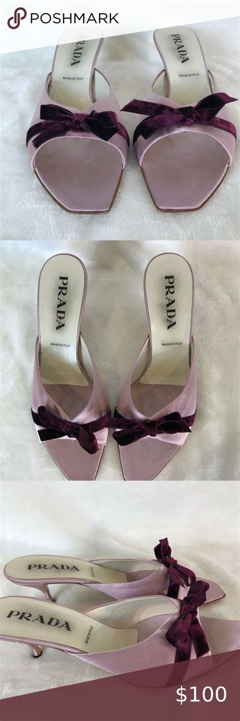 prada pink satin mules|prada slippers sale.